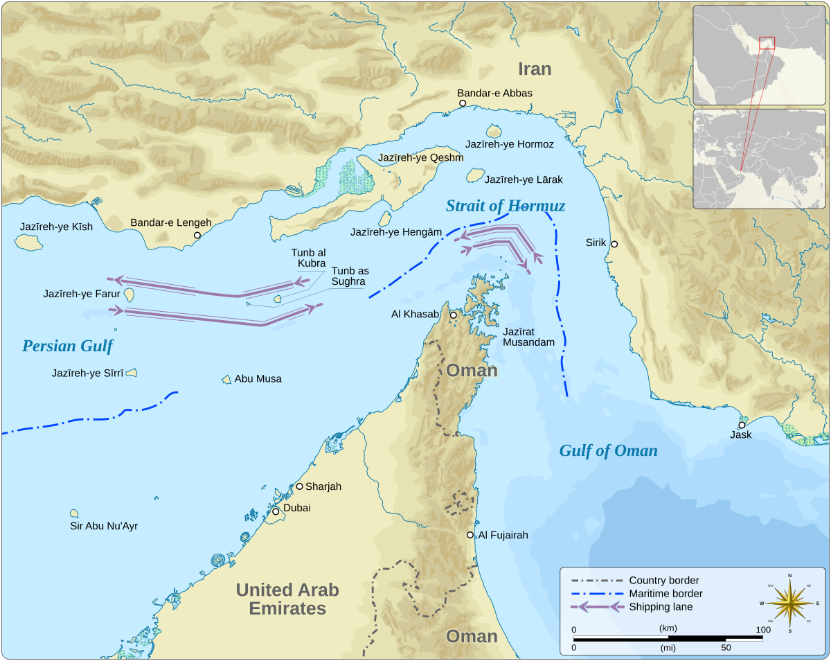 The Strait of Hormuz. About 20 per cent of the world's oil passes through this waterway. Since 4 March 2026, tanker traffic has dropped to zero.